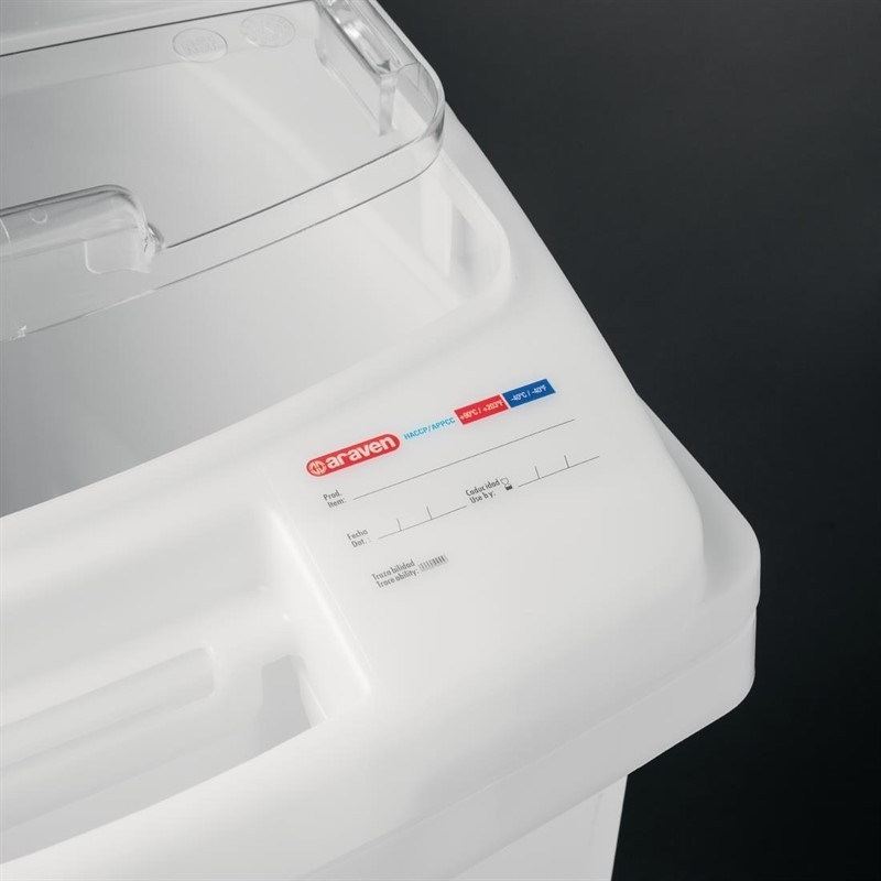  Araven Bo&icirc;te &agrave; ingr&eacute;dients transparente 100L 