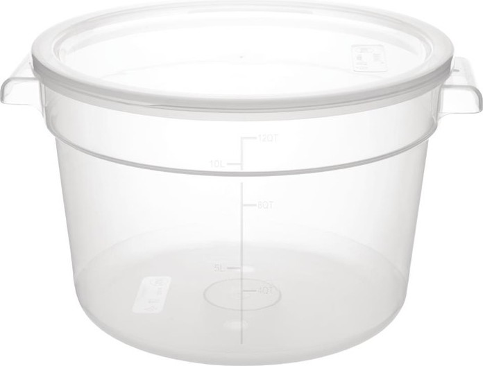  Vogue Conteneur alimentaire rond en polypropyl&egrave;ne 10L 