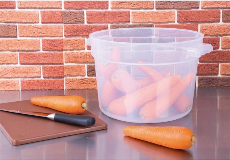  Vogue Conteneur alimentaire rond en polypropyl&egrave;ne 10L 
