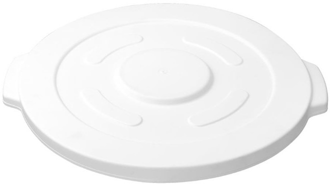  Vogue Couvercle pour conteneur rond blanc 76L 
