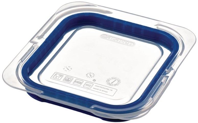  Araven Couvercle bleu en ABS sans BPA GN1/6 