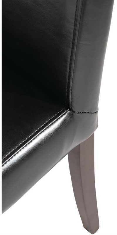  Bolero Chaises en simili cuir noires 