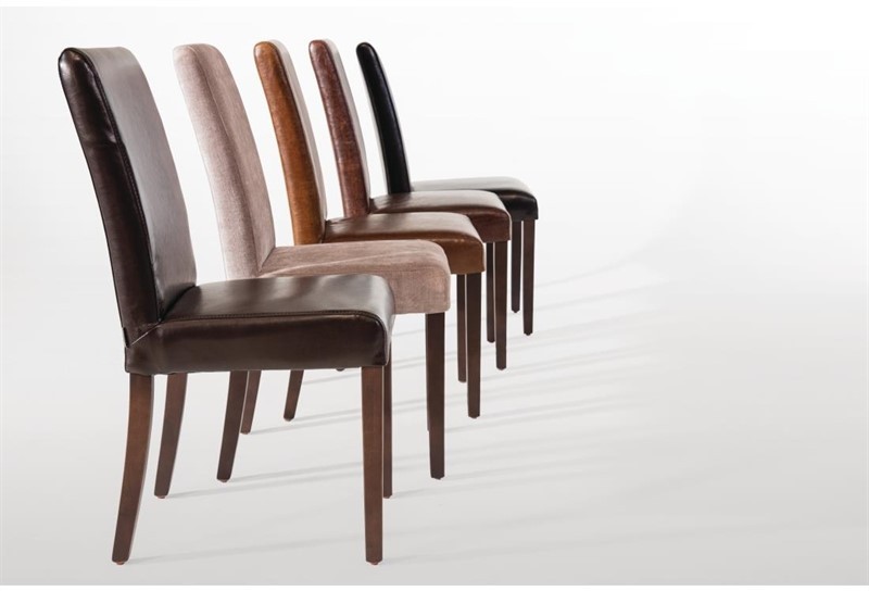  Bolero Chaises en simili cuir noires 