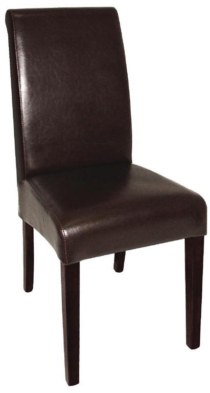  Bolero Chaises en simili cuir &agrave; dossier incurv&eacute; noires 