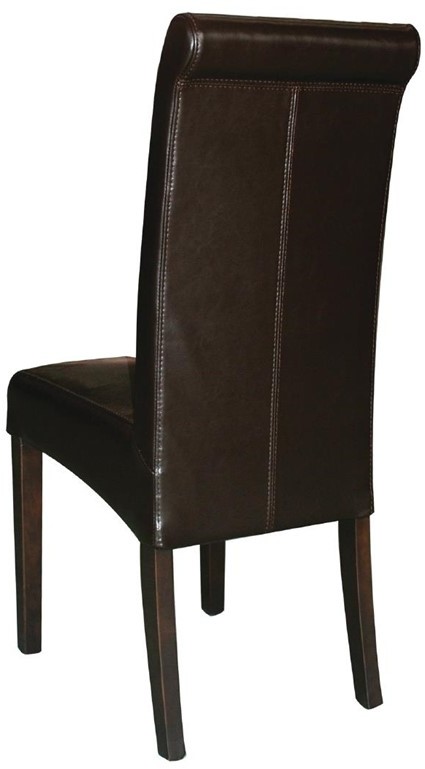  Bolero Chaises en simili cuir &agrave; dossier incurv&eacute; noires 