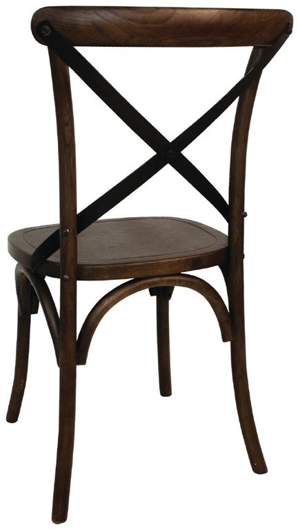  Bolero Chaises couleur noyer avec dossier crois&eacute; Bolero 