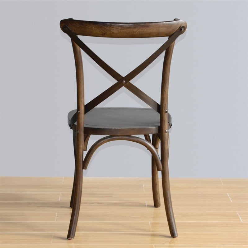  Bolero Chaises couleur noyer avec dossier crois&eacute; Bolero 