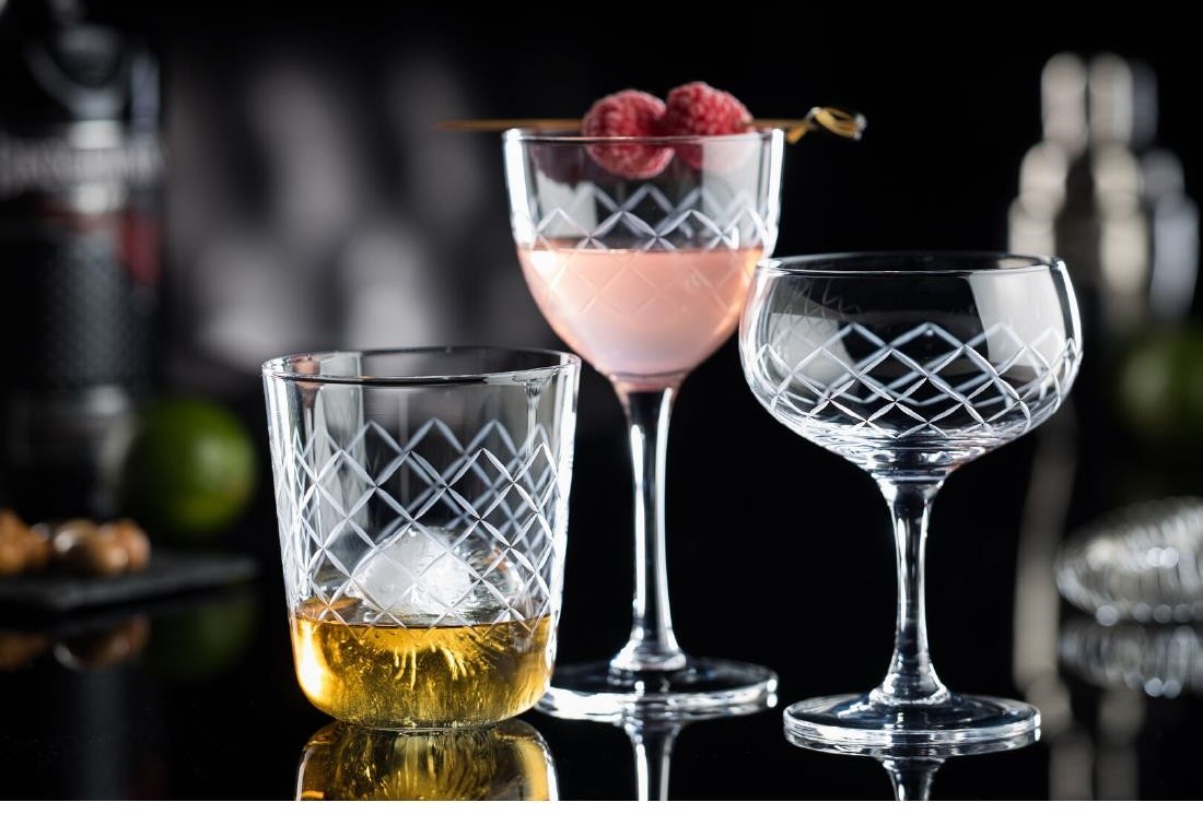  Utopia Verres &agrave; martini Raffles Diamond 190 ml (lot de 6) 