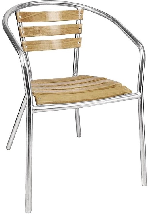  Bolero Fauteuils en fr&ecirc;ne et aluminium 730mm 
