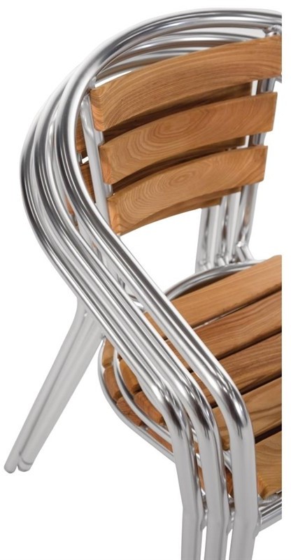  Bolero Fauteuils en fr&ecirc;ne et aluminium 730mm 