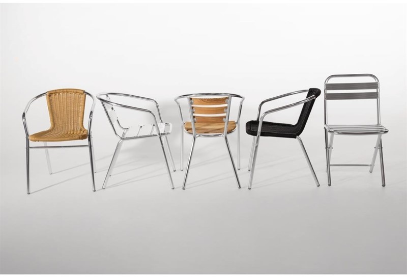  Bolero Fauteuils en rotin et aluminium empilables Bolero 
