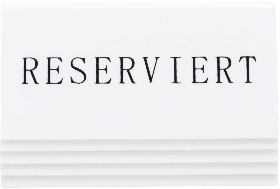  Securit Chevalets table r&eacute;serv&eacute;e "Reserviert" (lot de 5) 