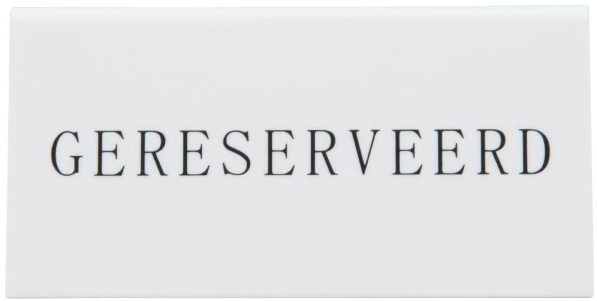 Securit Chevalets table r&eacute;serv&eacute;e "Gereserveerd" (lot de 5) 
