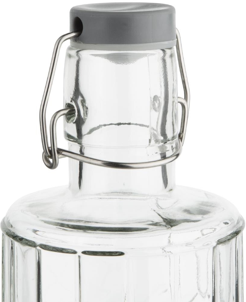  Olympia Bouteilles d'eau en verre avec bouchon Geo 1L (lot de 6) 