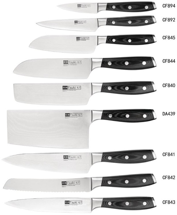  Tsuki Couteau &agrave; d&eacute;couper S&eacute;rie 7 205mm 