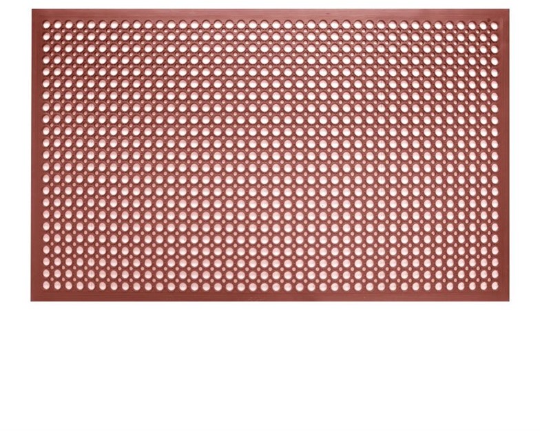  Jantex Tapis en caoutchouc antid&eacute;rapant et antifatigue rouge 1500 x 900mm 