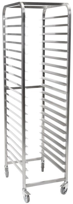  Gastro M Chariot &agrave; glissi&egrave;res inox 600x400mm 18 niveaux 