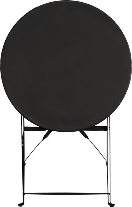  Bolero Table de terrasse en acier noire 