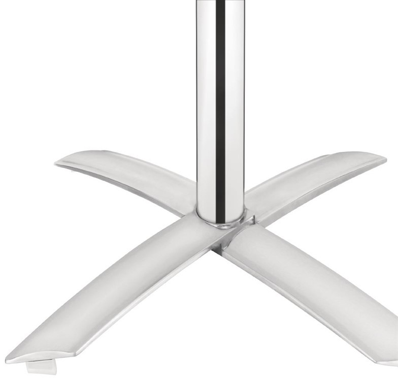  Bolero Table bistro carr&eacute;e plateau basculant fr&ecirc;ne 600mm 