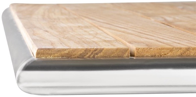  Bolero Table bistro carr&eacute;e plateau basculant fr&ecirc;ne 600mm 
