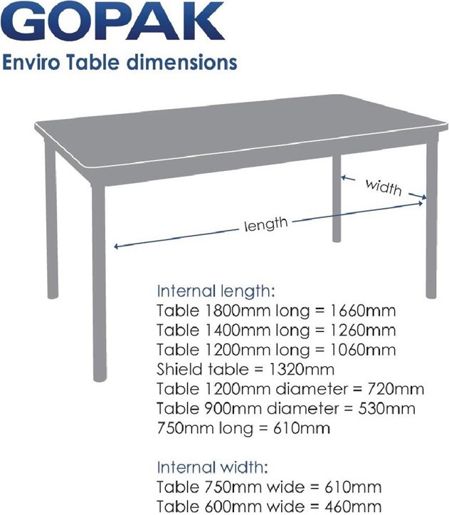  Gopak Table d'int&eacute;rieur rectangulaire effet h&ecirc;tre Enviro 1400mm 