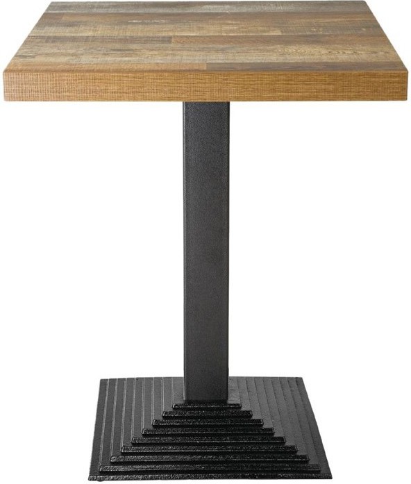  Bolero Plateau de table carré effet bois vieilli - 60 cm 