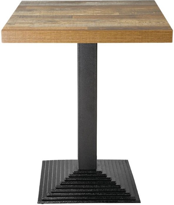  Bolero Plateau de table carr&eacute; effet bois vieilli - 60 cm 