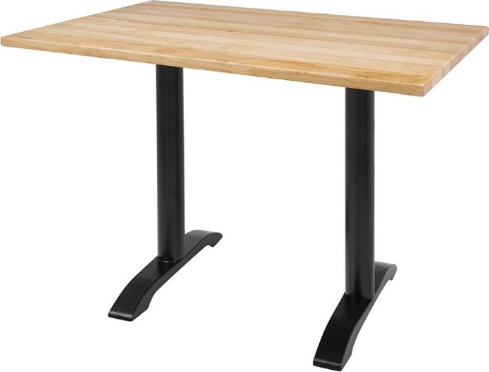  Bolero Plateau de table rectangulaire pré-percé coloris bois naturel 700 x 1100mm 