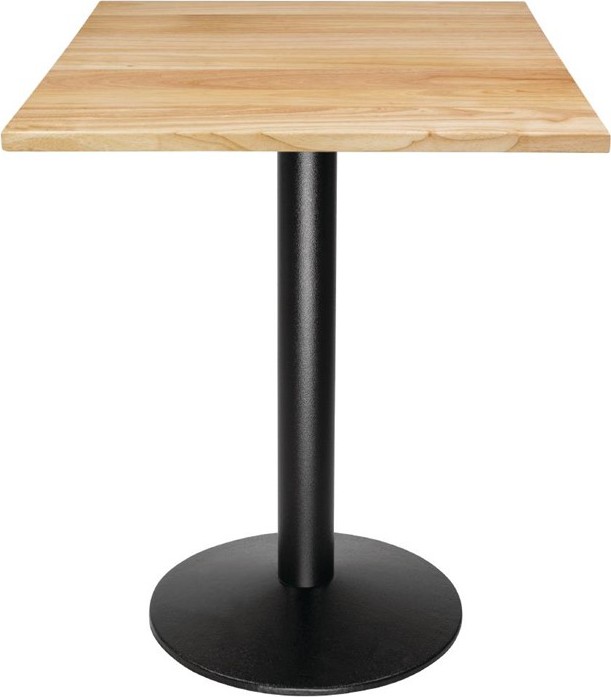  Bolero Plateau de table carré pré-percé coloris bois naturel 700mm 