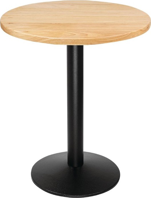  Bolero Plateau de table rond pré-percé coloris bois naturel 600mm 