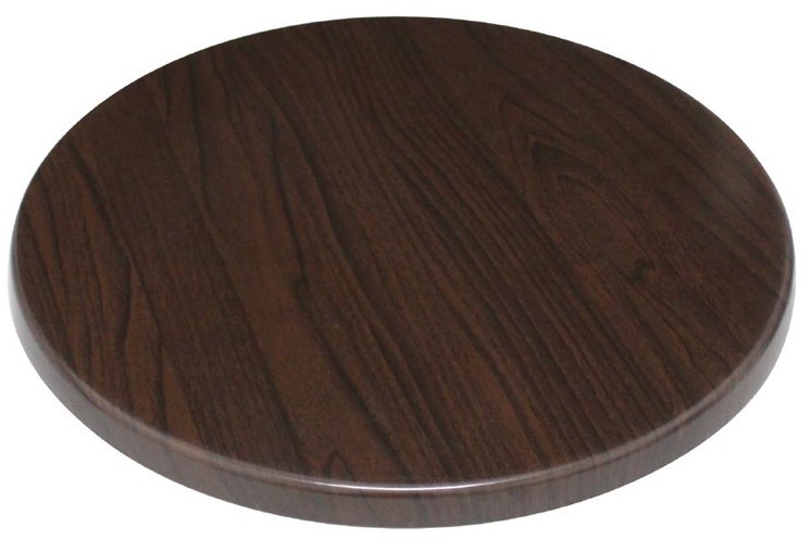  Bolero Plateau de table rond 600mm marron fonc&eacute; 