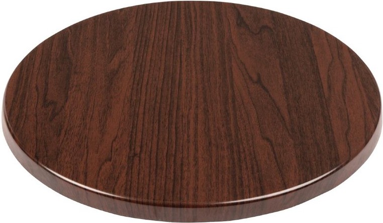  Bolero Plateau de table rond 600mm marron fonc&eacute; 