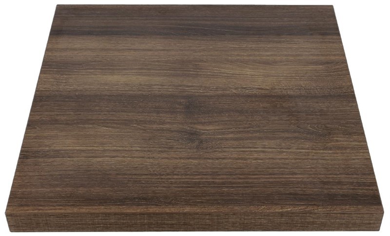  Bolero Plateau de table carr&eacute; 600mm effet bois ch&ecirc;ne rustique 