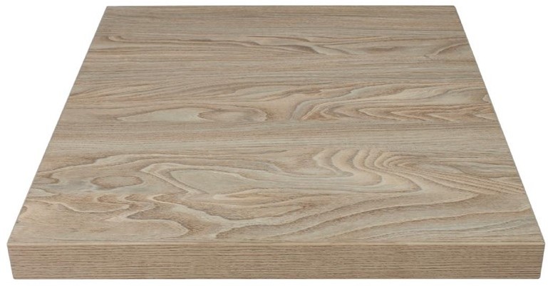  Bolero Plateau de table carr&eacute; 700mm effet bois clair 