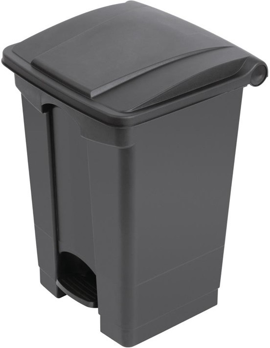  Jantex Poubelle de cuisine &agrave; p&eacute;dale noire 45L 