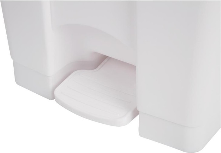  Jantex Poubelle de cuisine &agrave; p&eacute;dale blanche 45L 
