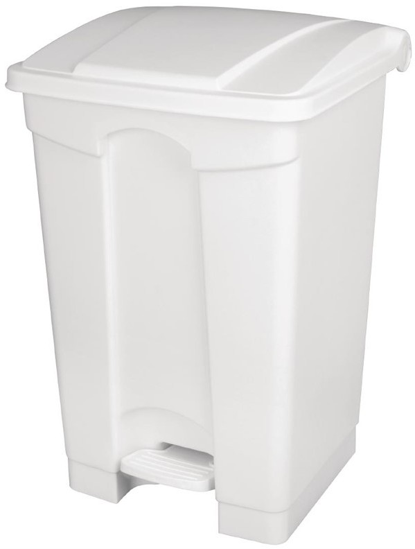  Jantex Poubelle de cuisine &agrave; p&eacute;dale blanche 87L 