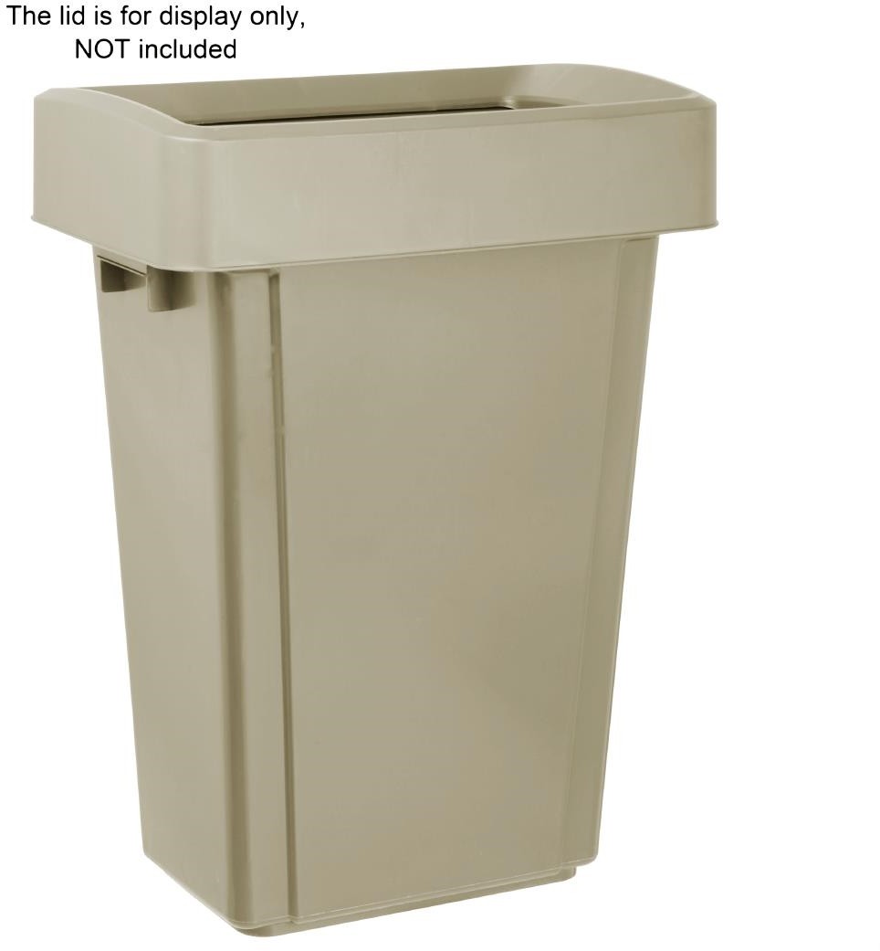  Jantex Poubelle Slim beige 60L 