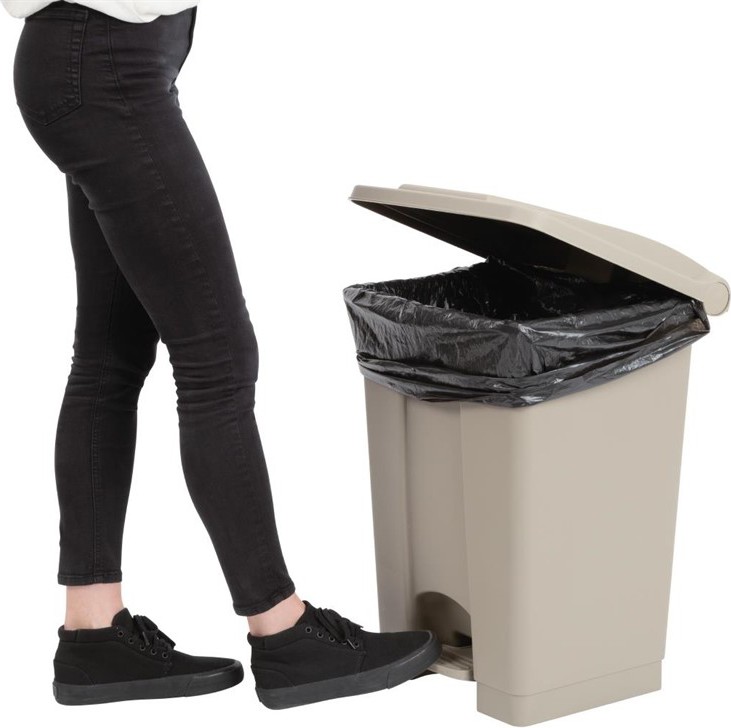  Jantex Poubelle &agrave; p&eacute;dale 45L 
