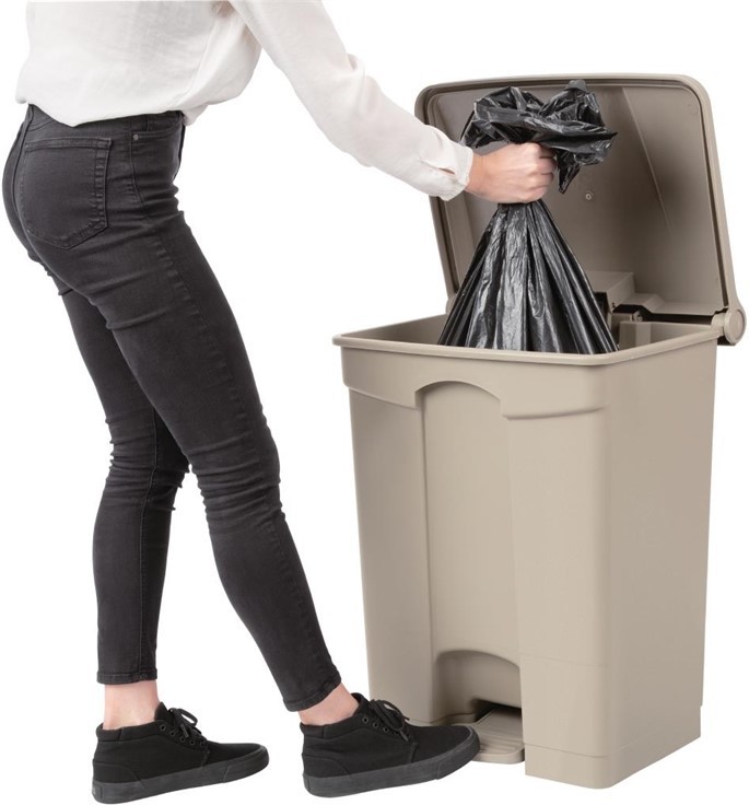  Jantex Poubelle &agrave; p&eacute;dale 65L 