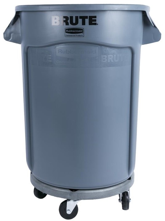  Rubbermaid Collecteur Brute gris 121,1L 