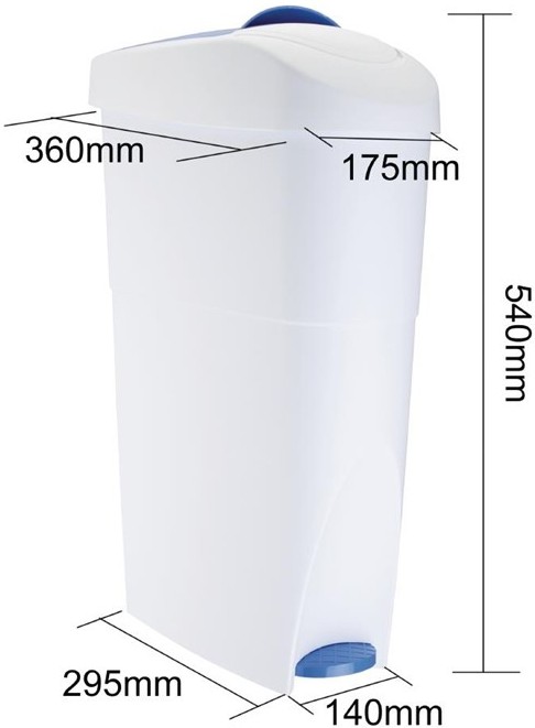  Jantex Poubelle sanitaire 18L 