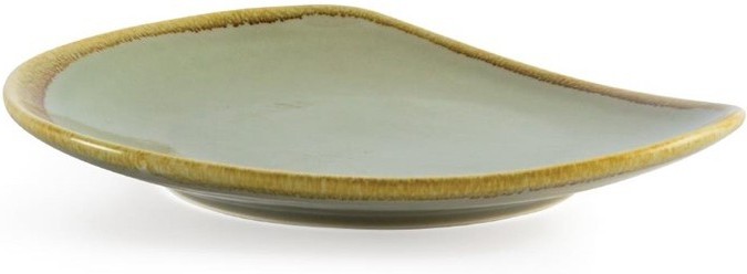  Olympia Assiette triangulaire couleur mousse Kiln 230mm 