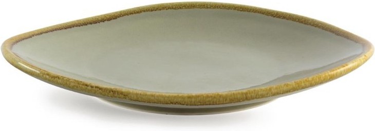  Olympia Assiette triangulaire couleur mousse Kiln 280mm 