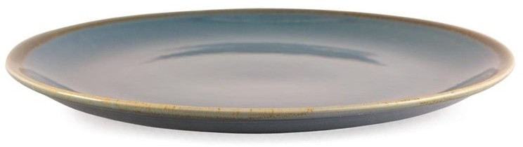  Olympia Assiette plate ronde couleur oc&eacute;an Kiln 280mm 