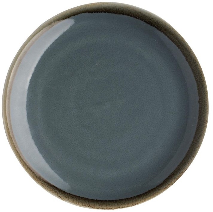  Olympia Assiette plate ronde couleur océan Kiln 230mm lot de 6 