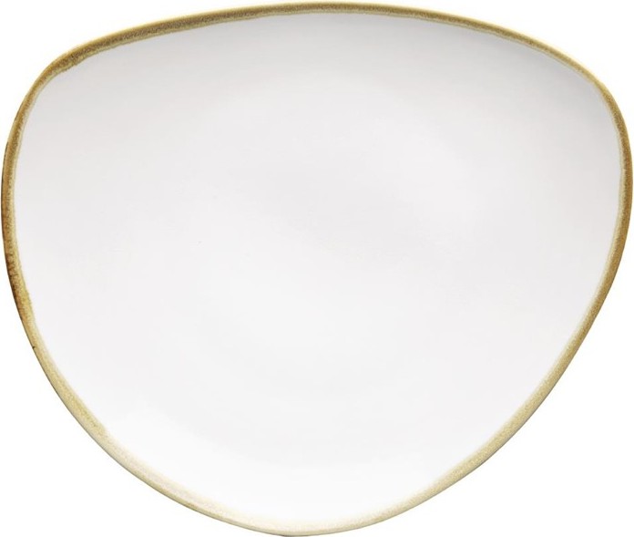  Olympia Assiettes triangulaires couleur craie Kiln 230mm (lot de 6) 