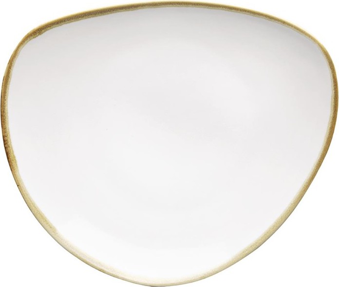  Olympia Assiettes triangulaires couleur craie Kiln 230mm (lot de 6) 