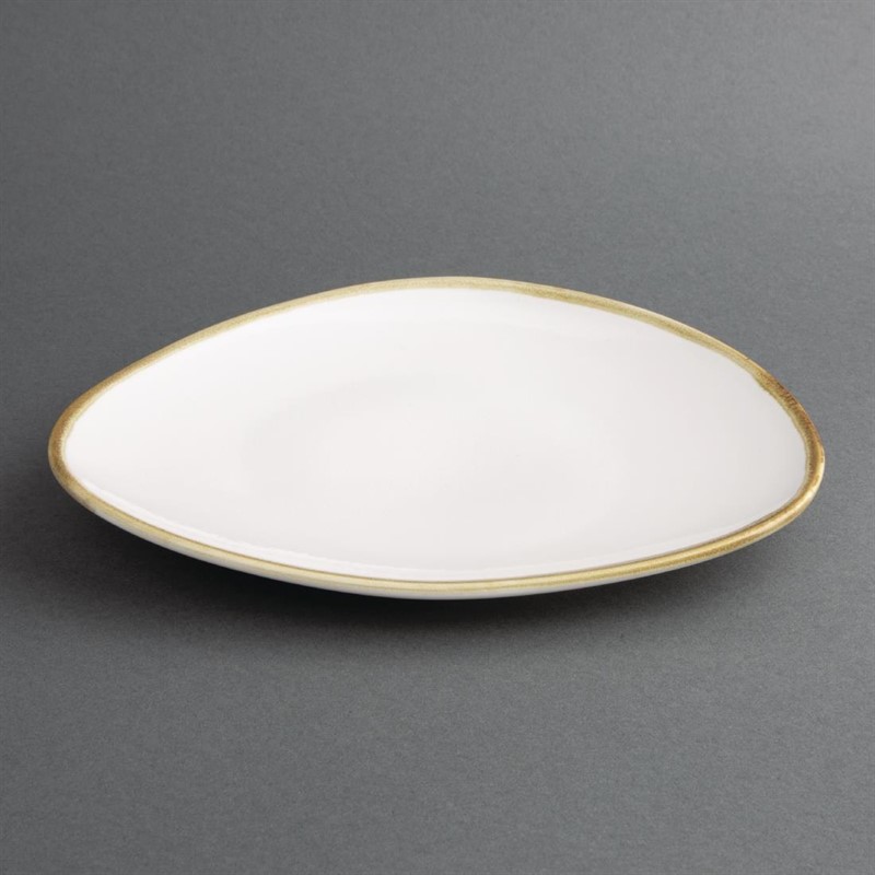  Olympia Assiettes triangulaires couleur craie Kiln 230mm (lot de 6) 