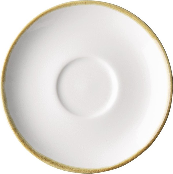  Olympia Soucoupes couleur craie pour tasses &agrave; espresso Kiln 140mm (lot de 6) 